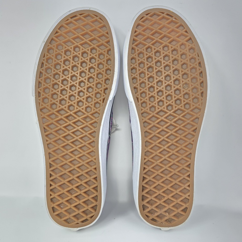 Vans Authentic Purple Paisley Canvas Low Top Sneakers Womens 6 Mens 4.5 - Picture 15 of 16